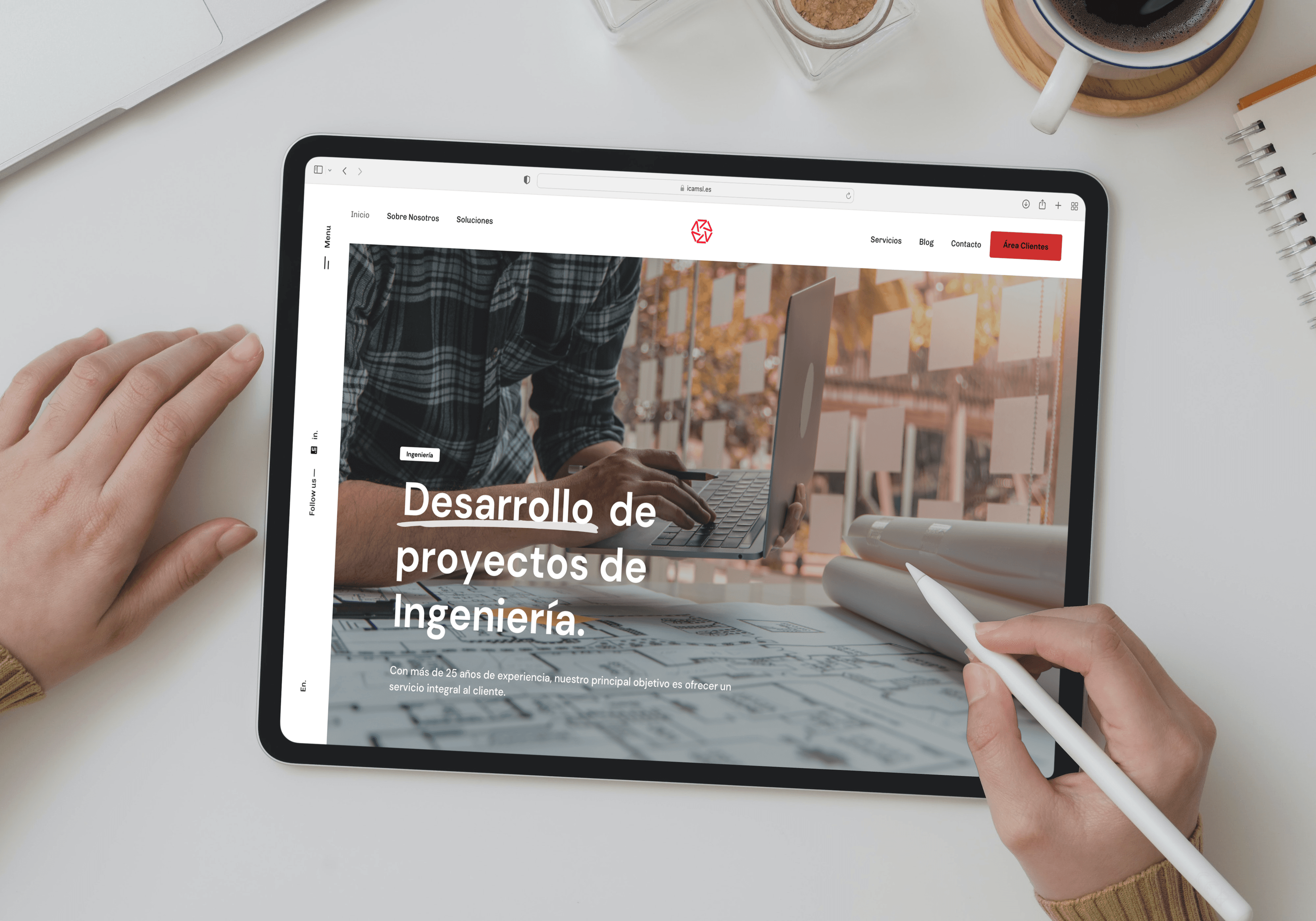 Experiencia responsive en tablet y móvil