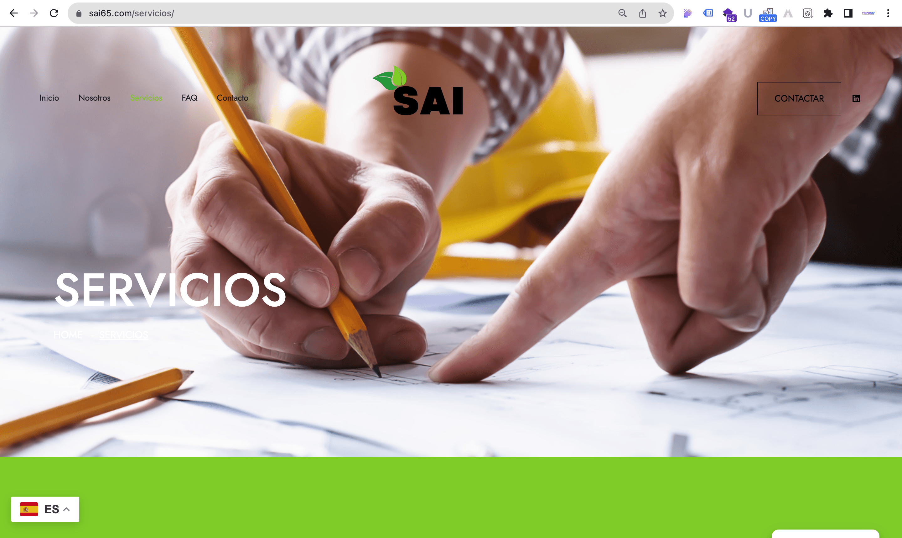 Catálogo de servicios