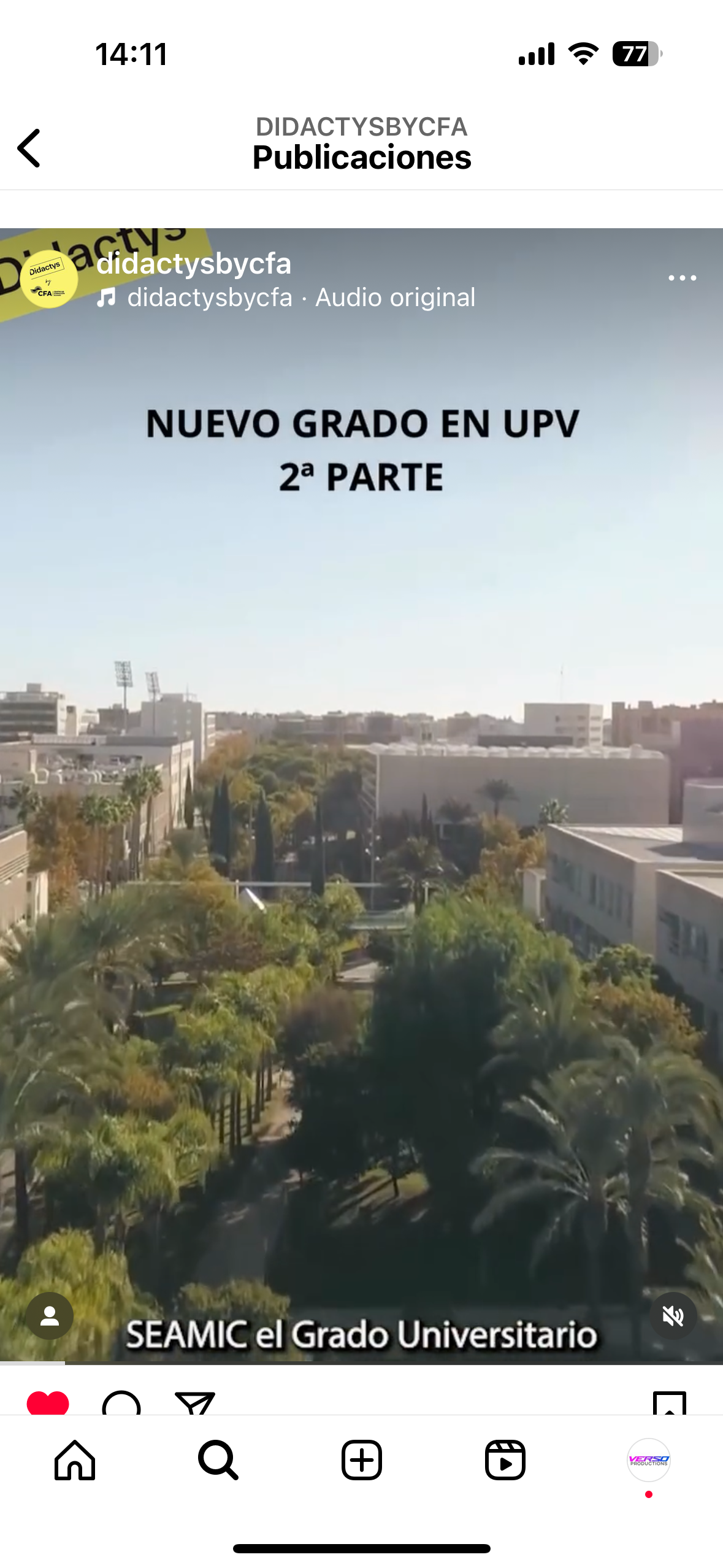 UPV – Curso SEAMIC — Gestión de reels para Instagram y TikTok (2)